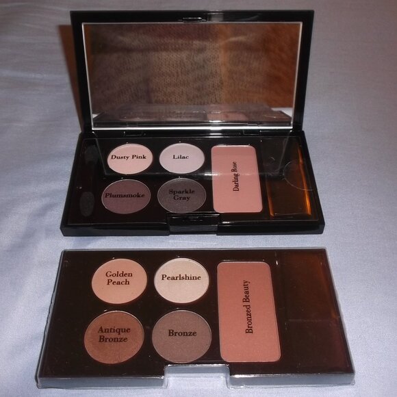 Elizabeth Arden Compact Mirror Case + 2 Eyeshadow Palette Refills, New - Picture 1 of 5